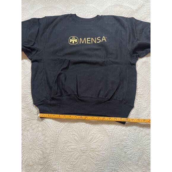 NEW Champion Reverse Weave Crewneck Sweatshirt Spellout Mens Medium Black NWT - Picture 3 of 6